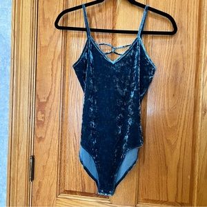Blue Velvet Body Suit